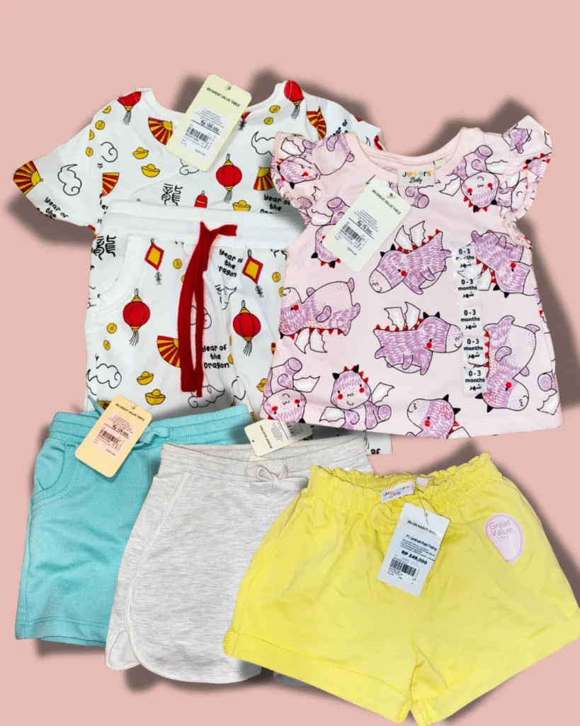 Pakaian untuk bayi dan anak murah original